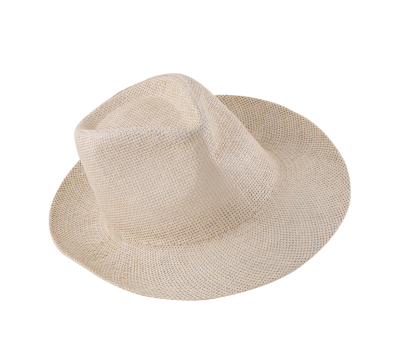 Sombrero de Papel con Cinta Cosida