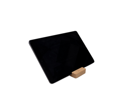 Soporte Bambú Dual para Móvil y Tablet Regalo Ecológico