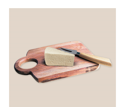 Tabla de Servir de Madera de Acacia con Bordes Naturales - AGY52556