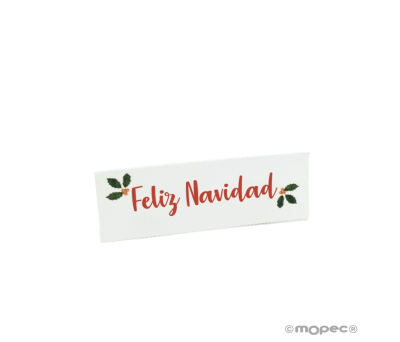 Tarjeta precortada Feliz Navidad y muérdago 1hj=68etiq min.5 - ANX68.1