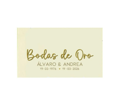 Tarjetas precortadas Bodas de Oro - AX28anha