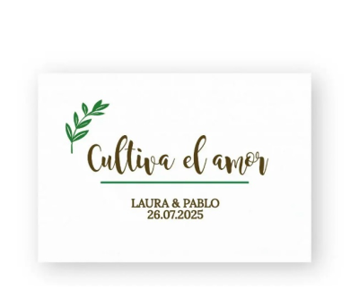 Tarjetas precortadas Cultiva el amor - AX198.1anha