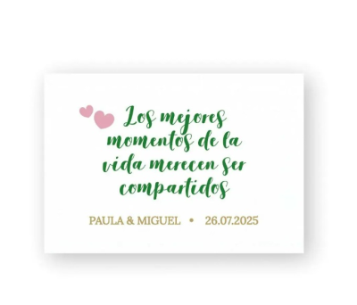 Tarjetas precortadas Los mejores momentos de la vida - AX181anha