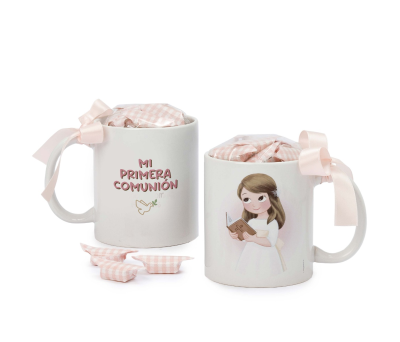 Taza Porcelana Té Nota con Tapa y Filtro a precio barato Color Rosa