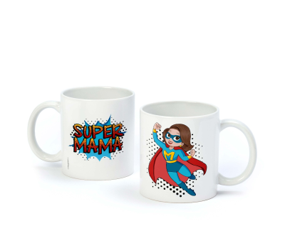 Taza cerámica SUPER MAMÁ en caja regalo - AG734.1