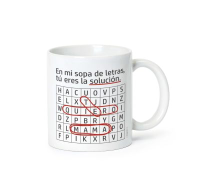 Taza cerámica crucigrama mama - AG20.1