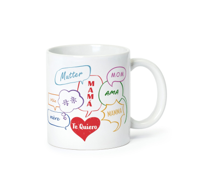 Taza cerámica mamá en idiomas - AG22.1