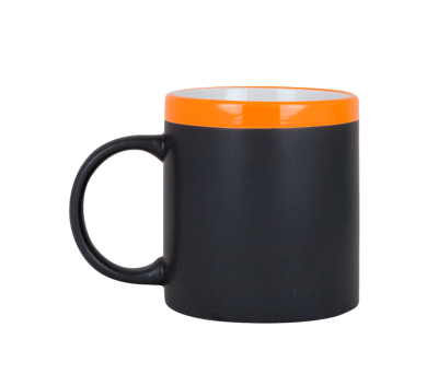 Taza de Cerámica con Acabado Pizarra y Tiza para Regalo