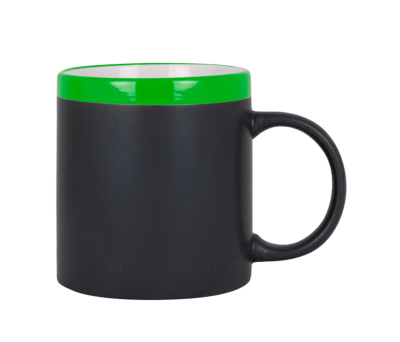 Taza de Cerámica con Acabado Pizarra y Tiza para Regalo