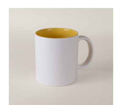 Taza de Cerámica con Interior para Grabado Láser 350ml