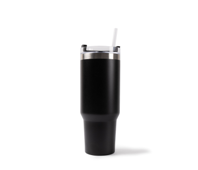 Termo Botella Grande Acero Inoxidable Reciclado con Pajita y Asa 1,18 L