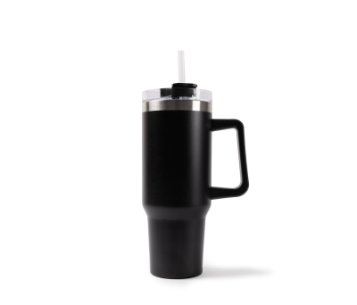Termo Botella Grande Acero Inoxidable Reciclado con Pajita y Asa 1,18 L