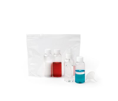 Neceser Hermético PVC con Envases para Viaje en Cabina