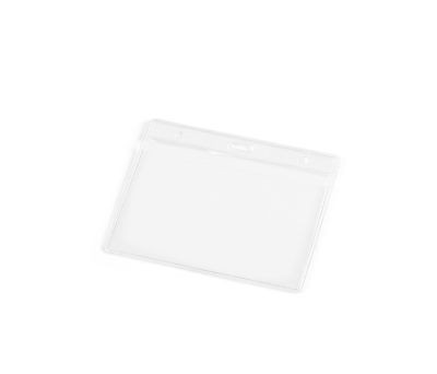 Porta Credencial Horizontal de PVC para Mosquetón