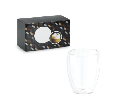 Juego de 2 Vasos de Vidrio Borosilicato Doble Pared 350ml