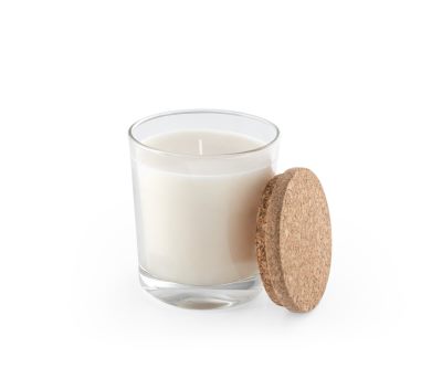 Vela Aromática en Vaso de Cristal con Tapa de Corcho 180g