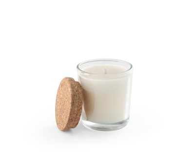 Vela Aromática en Vaso de Cristal con Tapa de Corcho 80g