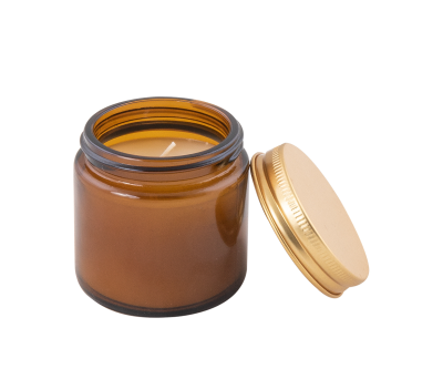 Vela Aromática con Tapa Metálica y Fragancia Wood Sage & Sea Salt