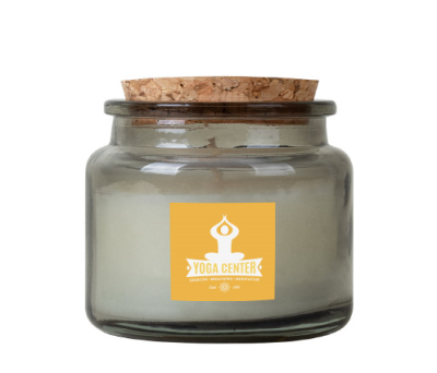 Vela Aromática de Cera Vegetal con Tapa de Corcho