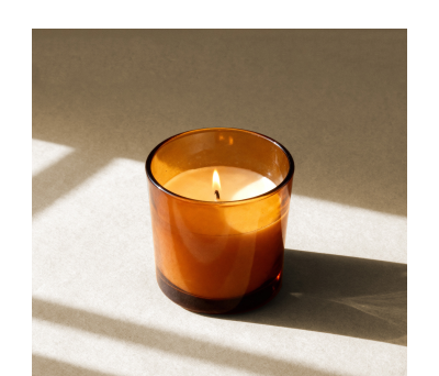Vela Aromática de Cera Vegetal en Vaso de Vidrio - AGY53540