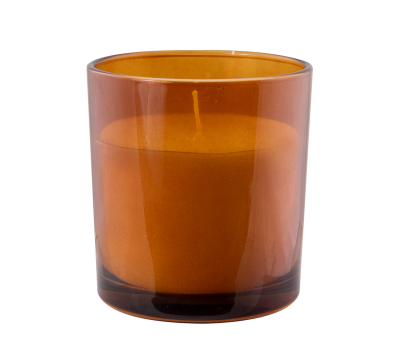 Vela Aromática de Cera Vegetal en Vaso de Vidrio