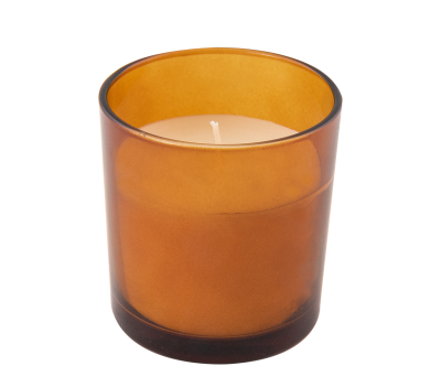 Vela Aromática de Cera Vegetal en Vaso de Vidrio