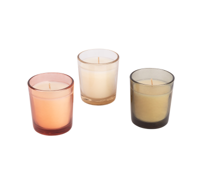 Vela Aromática de Cristal con Cera Vegetal