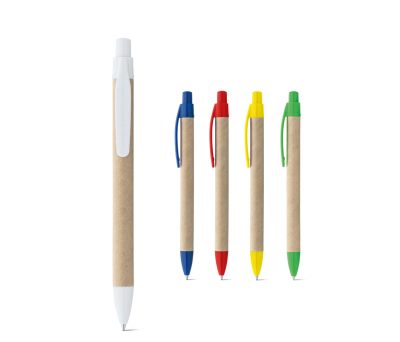 Bolígrafo de Papel Reciclado con Pulsador y Tinta Dokumental