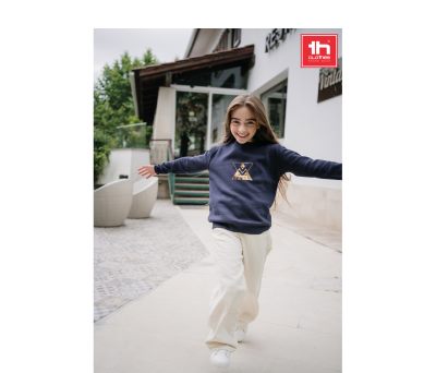 Sudadera Infantil de Algodón y Poliéster Reciclado