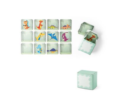 Juego de Memoria de Dinosaurios con 20 Piezas en Caja