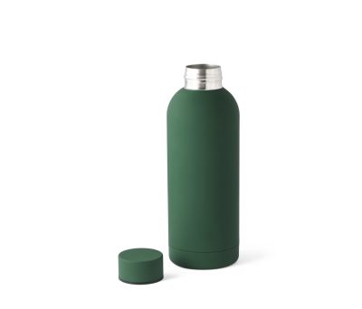 Botella Térmica de Acero Reciclado con Acabado Gomoso 550ml