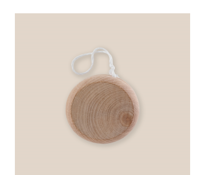 Yoyó de Madera con Superficie Plana para Marcaje - AGY98542PLANO