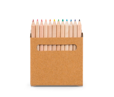 Caja de cartón con 12 lápices de color - st-91747