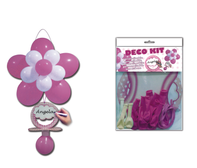 DECO KIT CHUPETE ROSA para regalar A7063