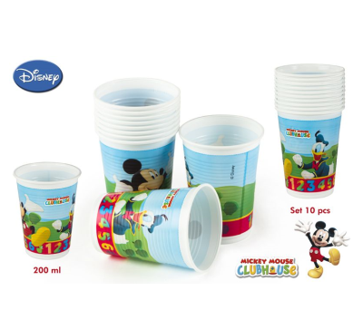 PACK 10 VASOS MICKEY 200 ML para regalar A7032