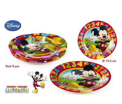 PACK 8 PLATOS MICKEY para regalar A7033